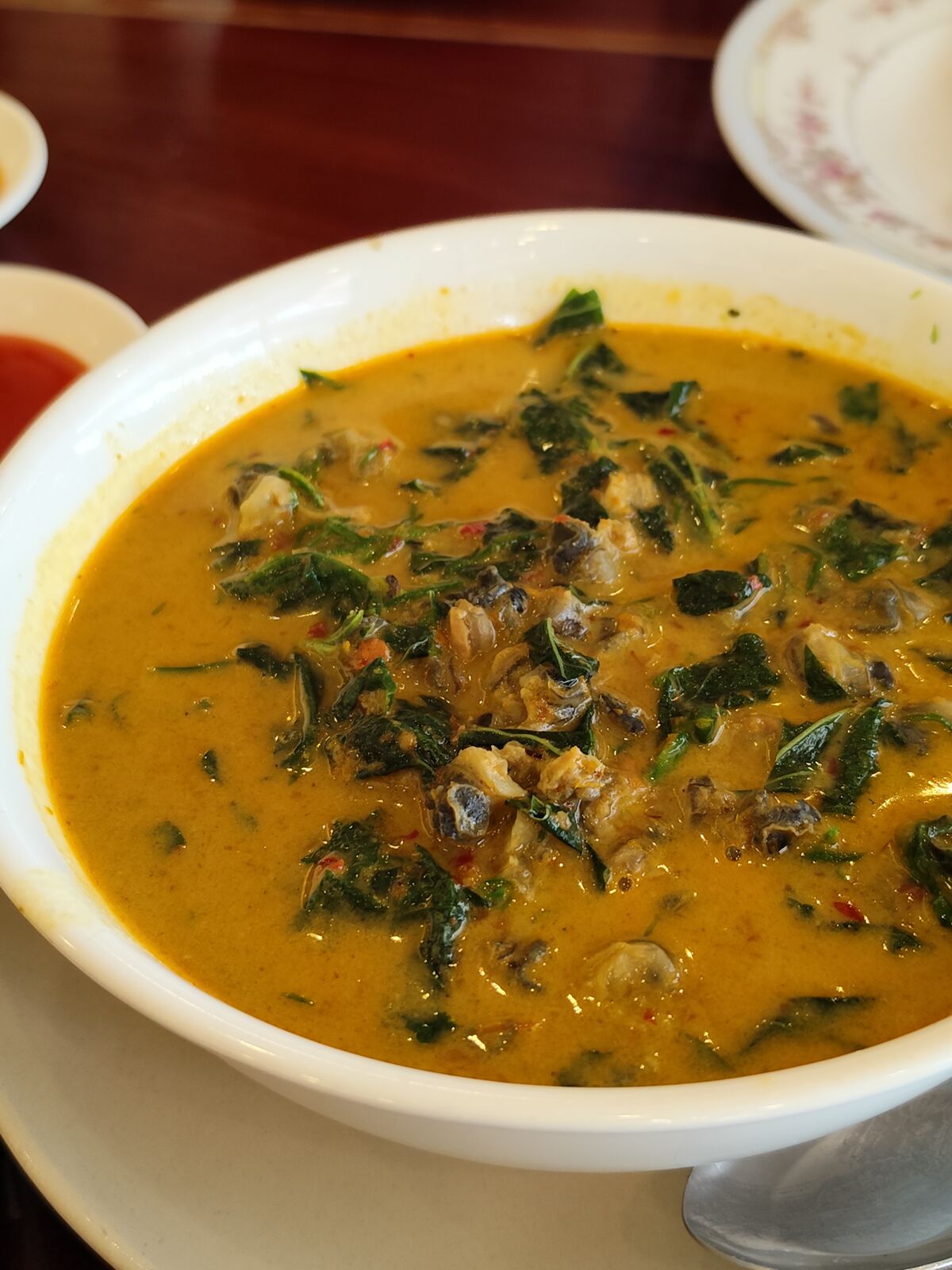 แกงคั่วหอยขมใบชะพลู ร้านเหมือนฝัน แจ้งวัฒนะ